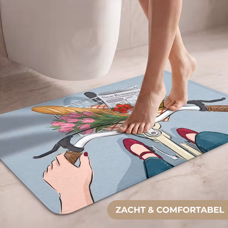 Wc Mat - Fiets - Picknick - Zomer - Illustratie — 7