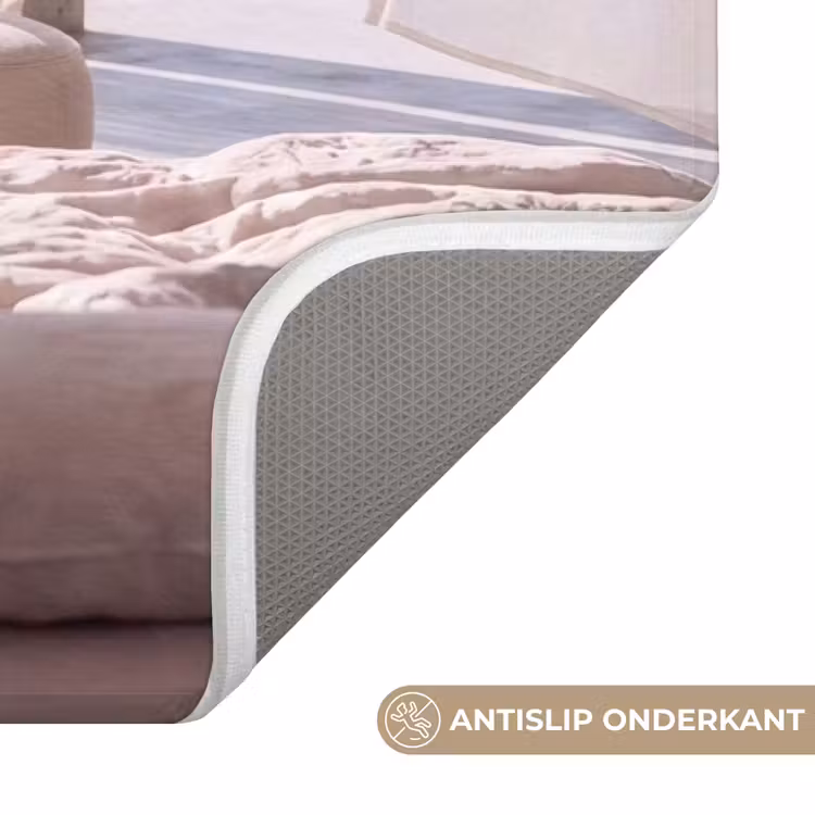 Wc Mat - Interieur - Zeezicht - Modern - Rust - Beige — 3