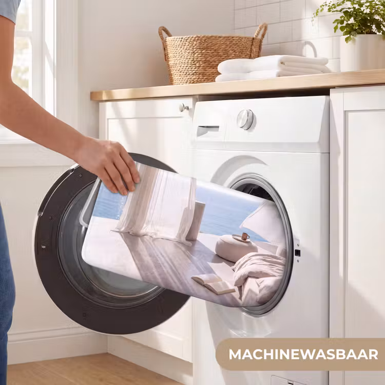 Wc Mat - Interieur - Zeezicht - Modern - Rust - Beige — 5