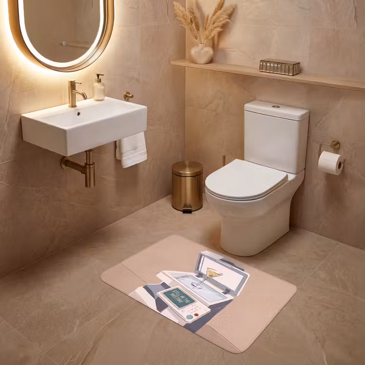 Wc Mat - Kantoor - Drank - Humor - Illustratie — 4