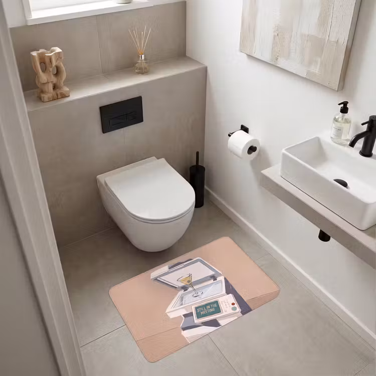 Wc Mat - Kantoor - Drank - Humor - Illustratie — 6