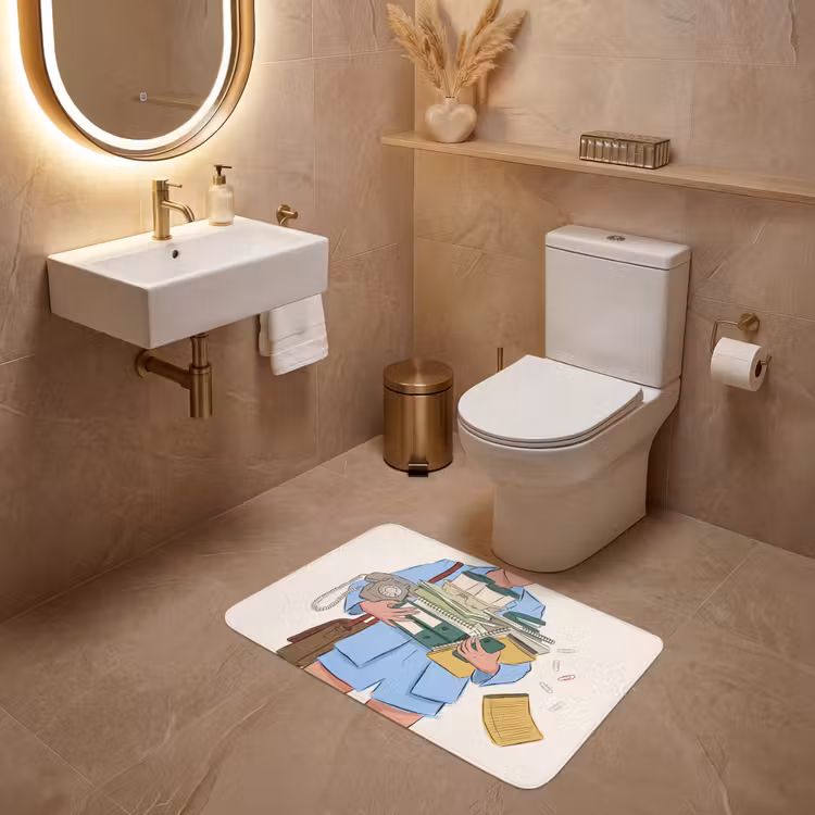 Wc Mat - Mens - Kantoorartikelen - Werk - Modern — 4