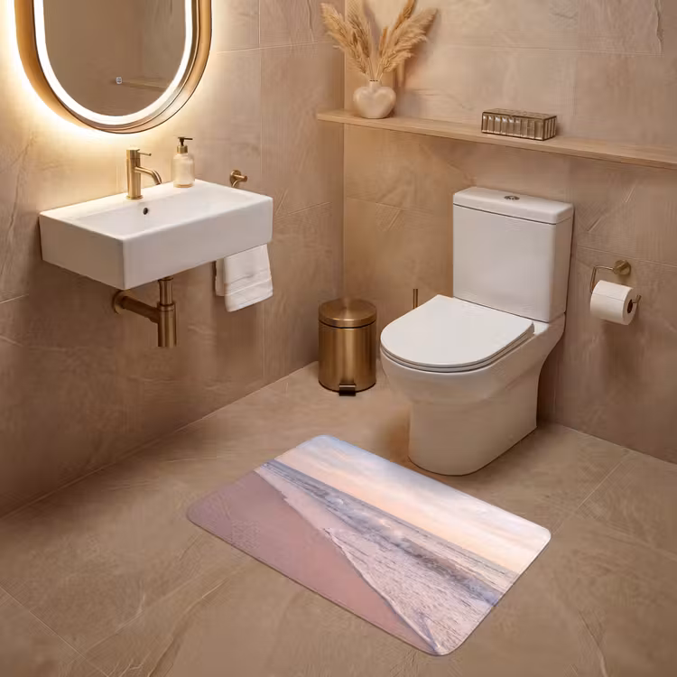 Wc Mat - Strand - Zee - Golven - Natuur - Zonsondergang — 4