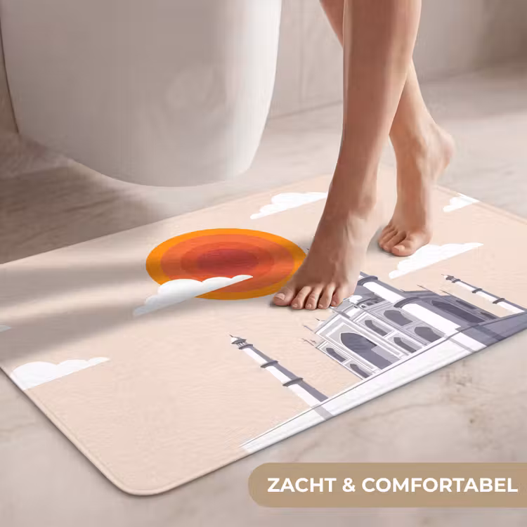 Wc Mat - Taj Mahal - Zon - Koepel - Architectuur - India - Grafisch — 7