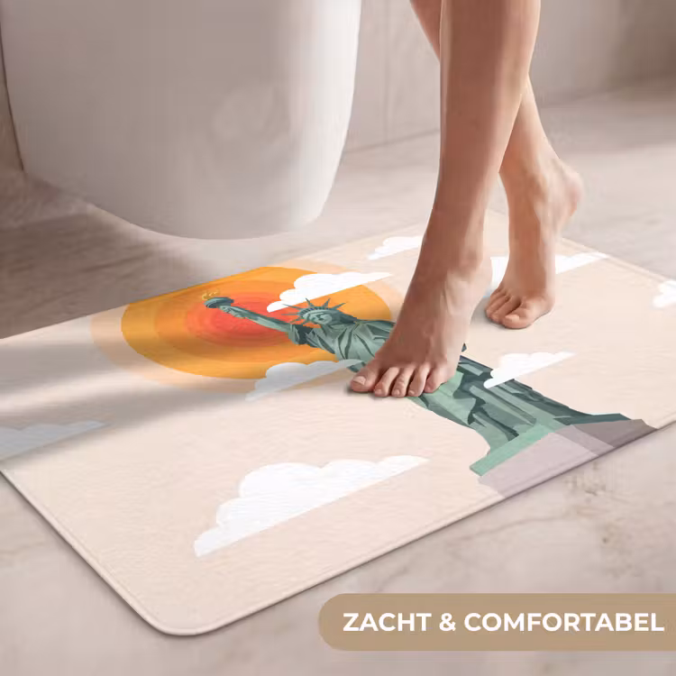 Wc Mat - Vrijheidsbeeld - New York - Zon - Modern — 7