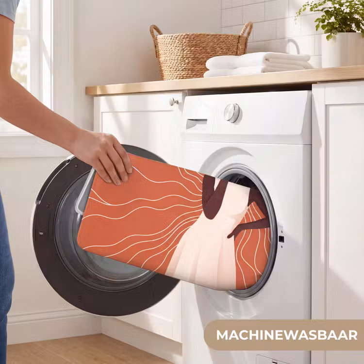 Wc Mat - Vrouw - Hoed - Portret - Modern - Beige — 5