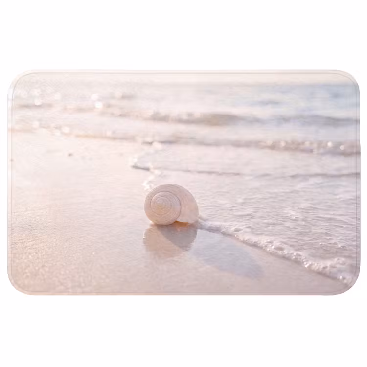 Wc Mat - Zeeschelp - Strand - Zee - Natuur - Beige — 1