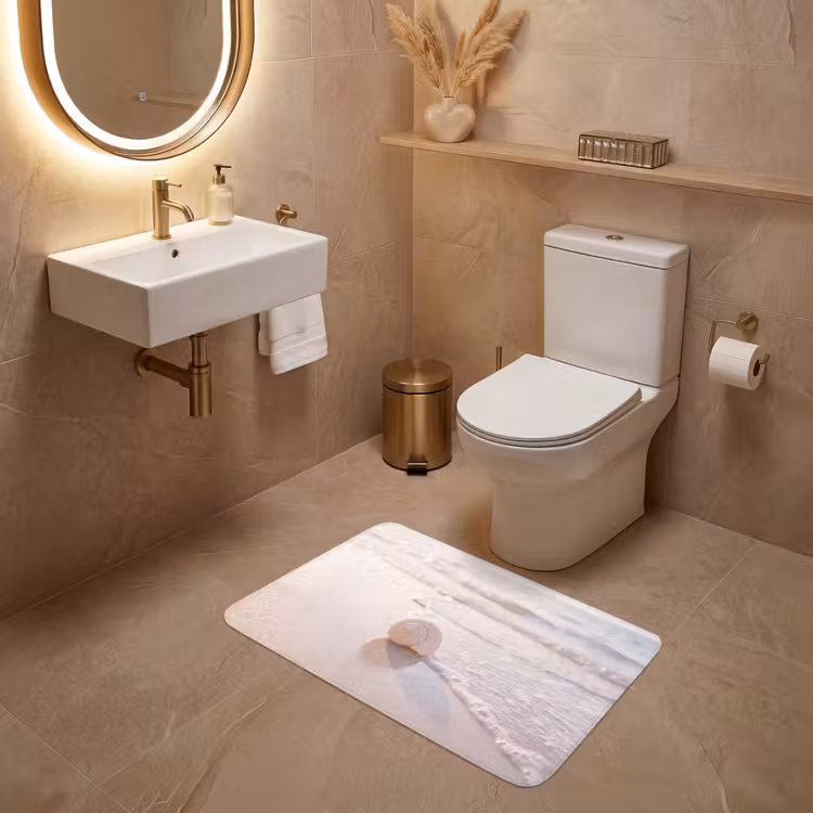 Wc Mat - Zeeschelp - Strand - Zee - Natuur - Beige — 4