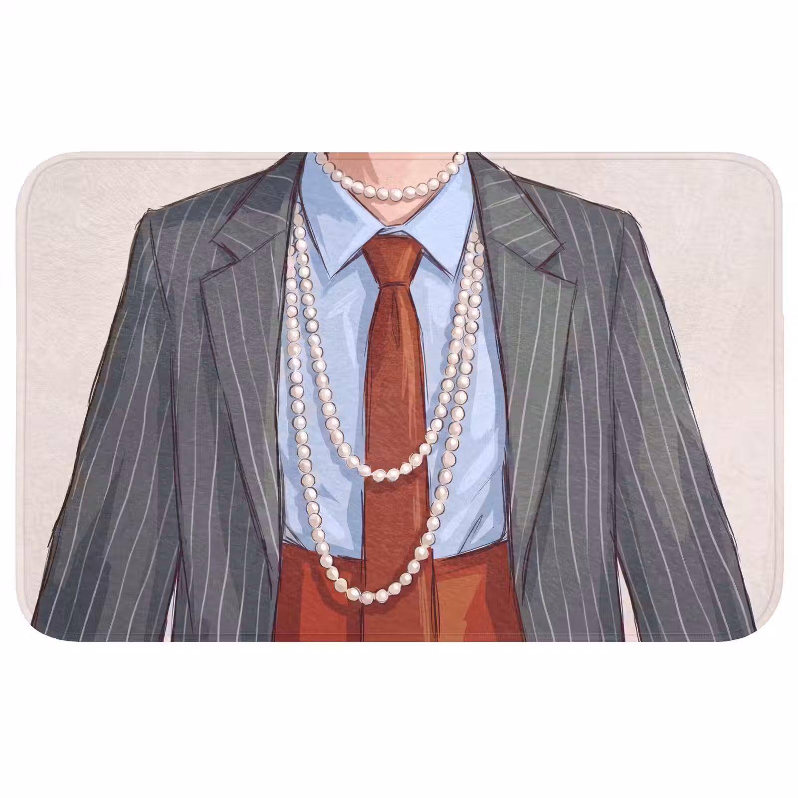 Wc Mat - Kleding - Strik - Parels - Klassiek - Mode — 1