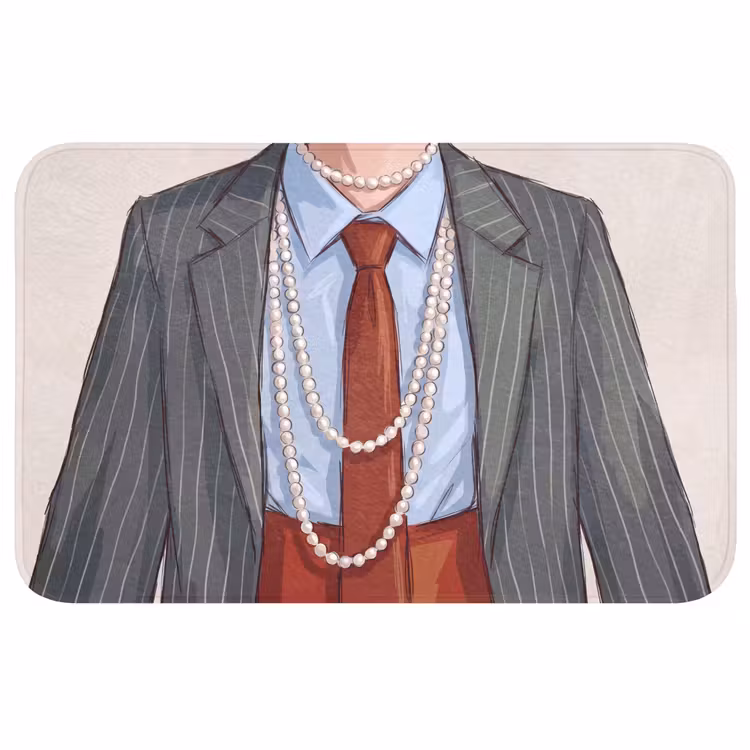 Wc Mat - Kleding - Strik - Parels - Klassiek - Mode — 1