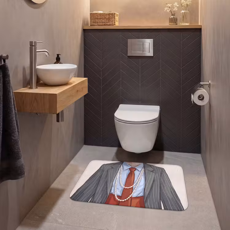 Wc Mat - Kleding - Strik - Parels - Klassiek - Mode — 2