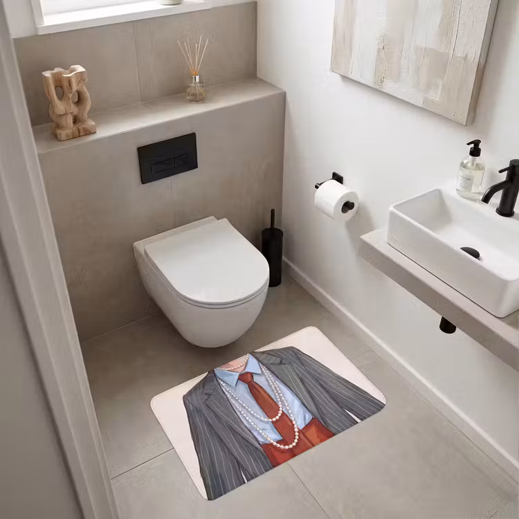 Wc Mat - Kleding - Strik - Parels - Klassiek - Mode — 6