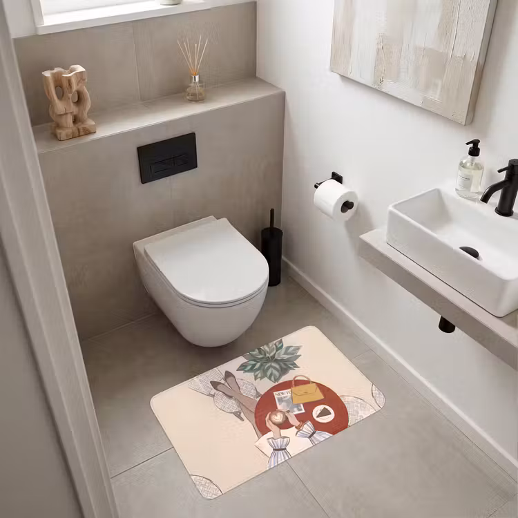 Wc Mat - Mensen - Cafe - Koffie - Stadsleven - Modern — 6