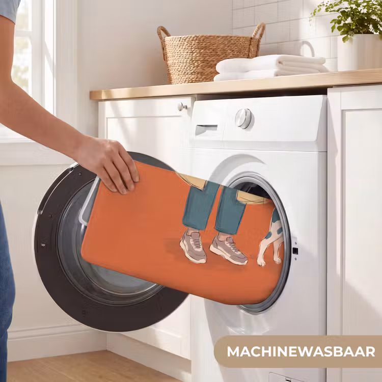 Wc Mat - Persoon - Hond - Dieren - Illustratie - Modern — 5