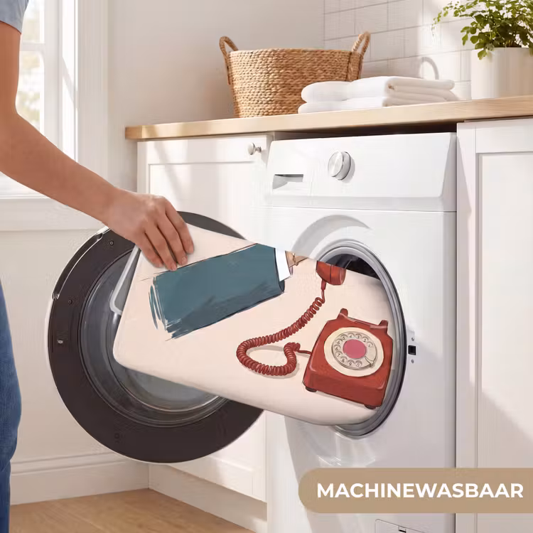 Wc Mat - Telefoon - Hand - Vintage - Communicatie - Rood — 5