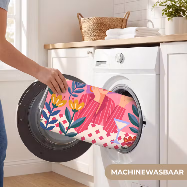 Wc Mat - Vrouw - Cocktail - Bloemen - Modern - Roze — 5