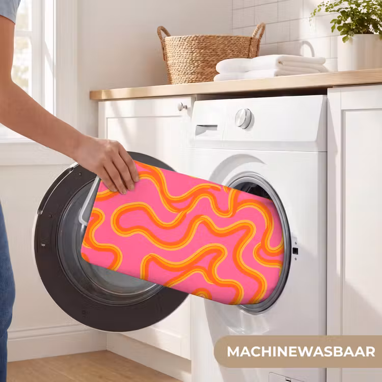 Wc Mat - Abstract - Golvende lijnen - Modern - Kleurrijk — 5