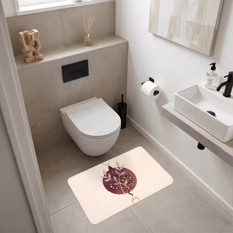 Wc Mat - Dieren - Slang - Maan - Mystiek - Abstract — 6