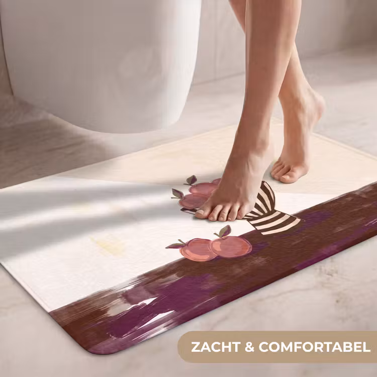 Wc Mat - Eten - Schaal - Stilleven - Modern - Rood — 7