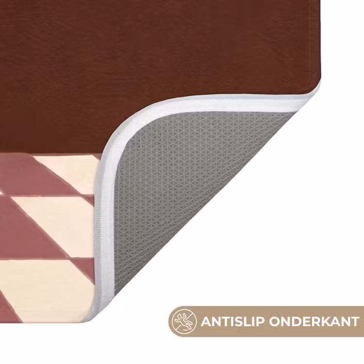 Wc Mat - Mens - Hond - Dieren - Abstract - Roze — 3