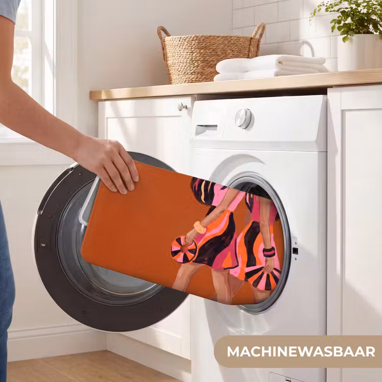 Wc Mat - Mensen - Duo - Mode - Illustratie - Kleurrijk — 5