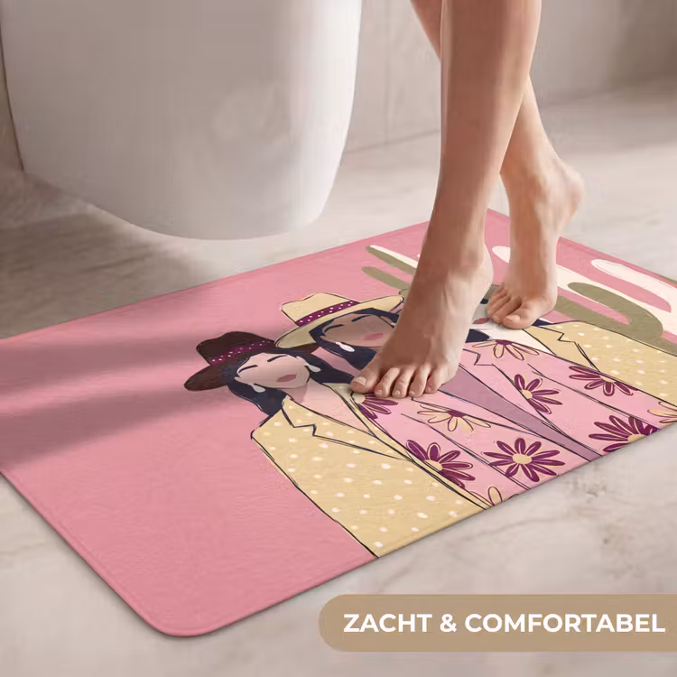 Wc Mat - Mensen - Hoeden - Abstract - Roze - Portret — 7