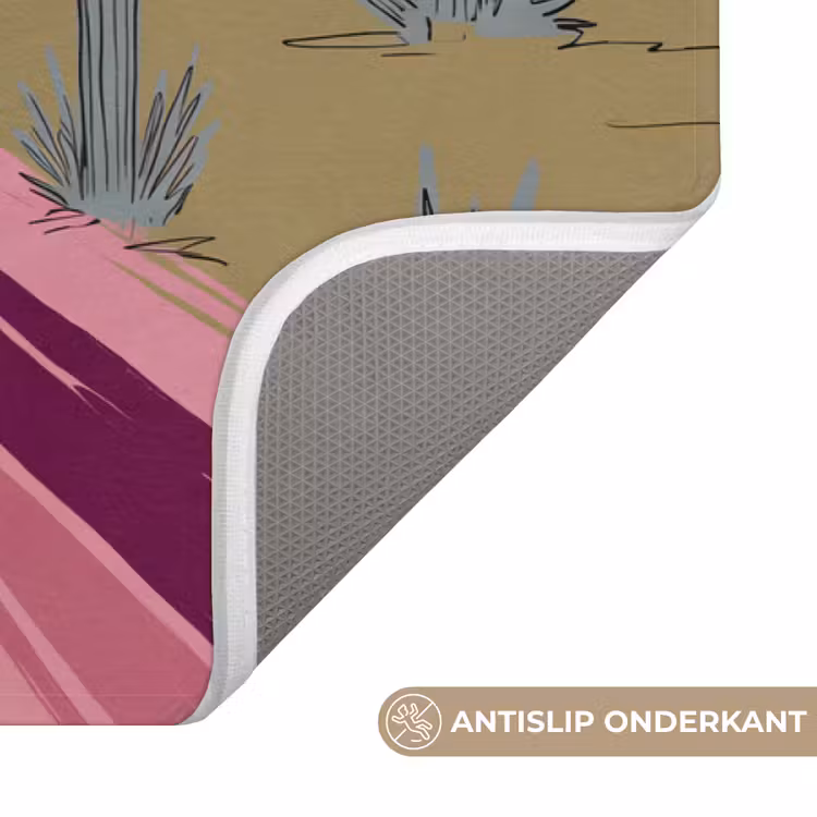 Wc Mat - Mensen - Paard - Woestijn - Abstract - Roze — 3