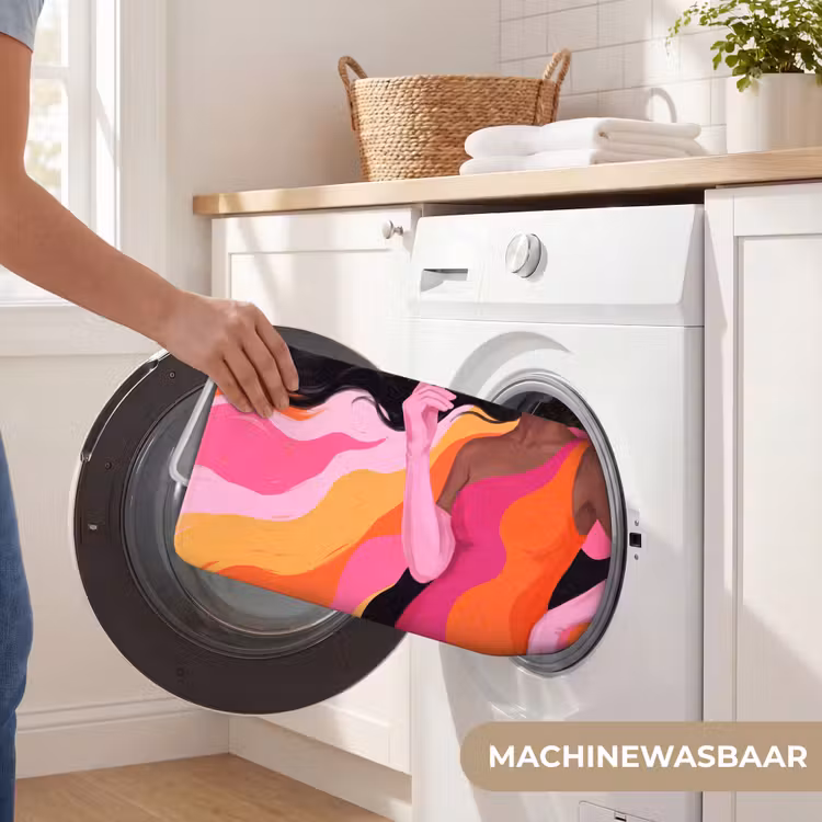 Wc Mat - Vrouw - Portret - Kleurrijk - Modern - Kunst — 5