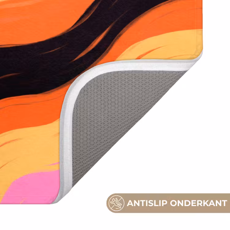Wc Mat - Vrouw - Zonnebril - Abstract - Kleurrijk — 3