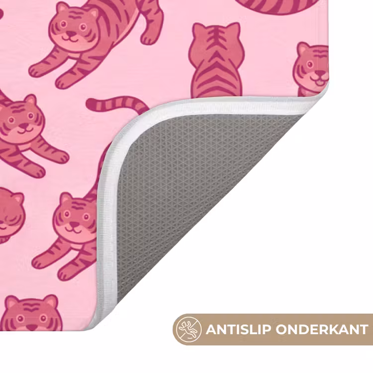 Wc Mat - Dieren - Patroon - Roze - Speels - Cartoon — 3