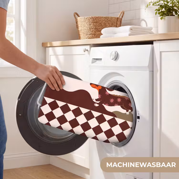 Wc Mat - Hond - Abstract - Dieren - Modern - Bruin — 5