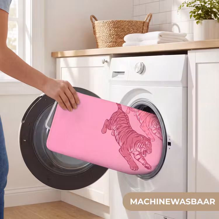 Wc Mat - Kat - Springend - Dieren - Roze - Modern — 5