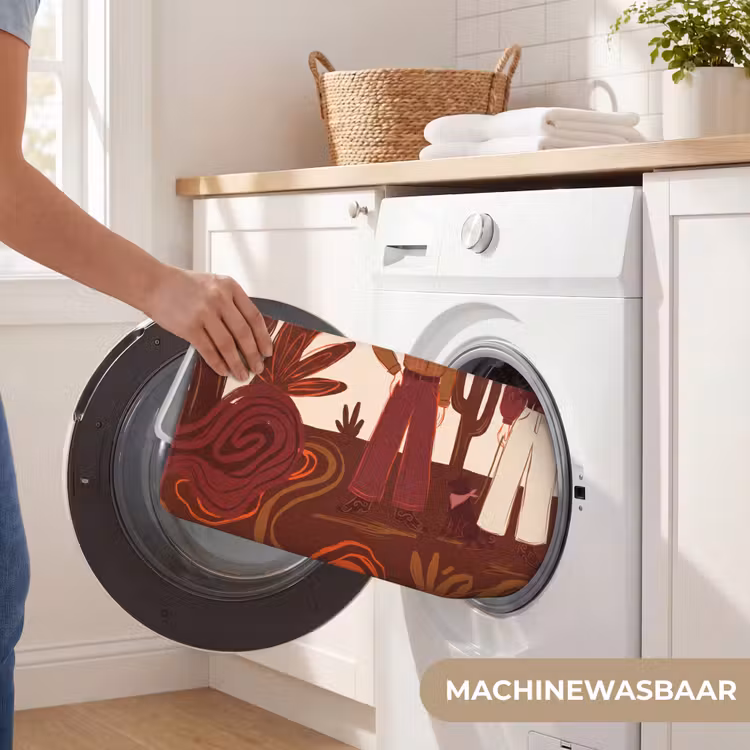 Wc Mat - Mensen - Cowboykleding - Westerse stijl - Illustratie - Bruin — 5