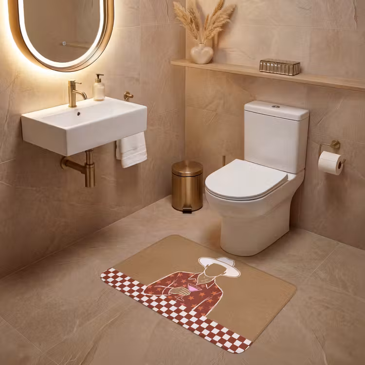 Wc Mat - Mensen - Hoed - Cocktail - Abstract - Modern — 4