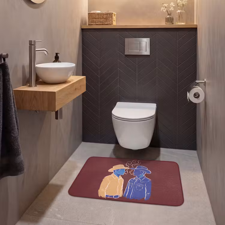 Wc Mat - Mensen - Profiel - Sigaret - Abstract - Kunst — 2