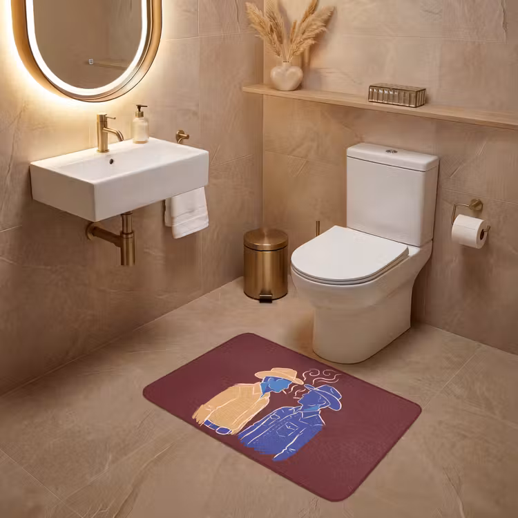 Wc Mat - Mensen - Profiel - Sigaret - Abstract - Kunst — 4