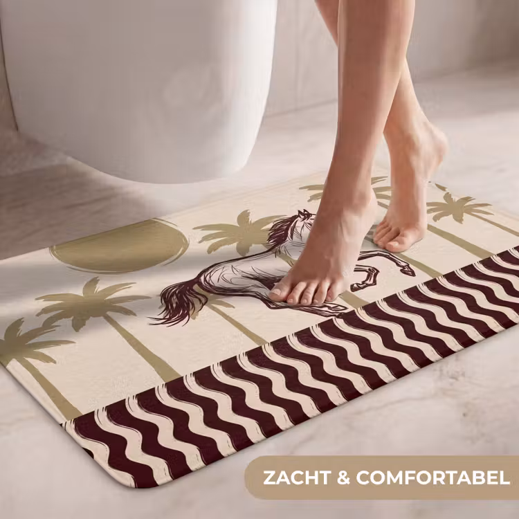 Wc Mat - Paard - Galopperend - Woestijn - Illustratie — 7
