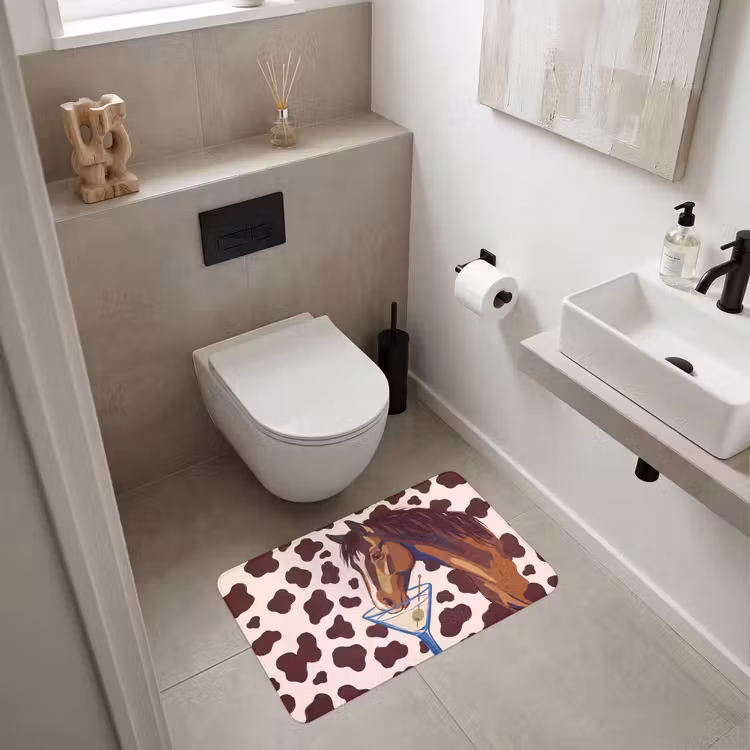 Wc Mat - Paard - Martini - Dieren - Abstract - Bruin — 6