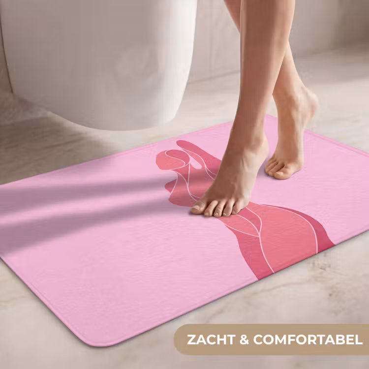 Wc Mat - Vrouw - Lichaam - Abstract - Roze — 7