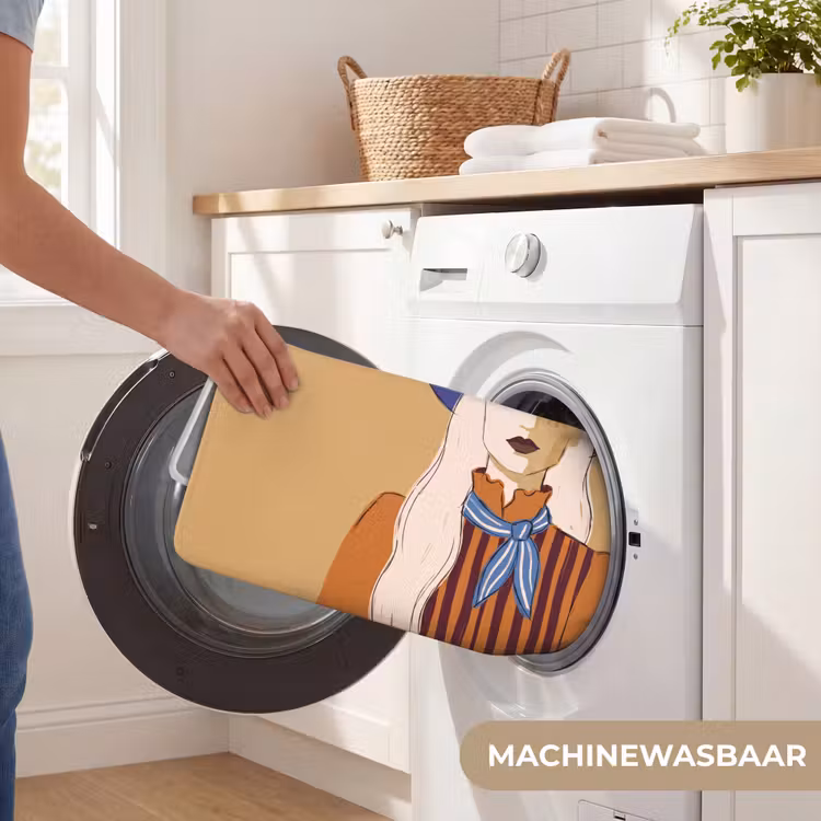 Wc Mat - Vrouw - Portret - Abstract - Kleurrijk - Modern — 5