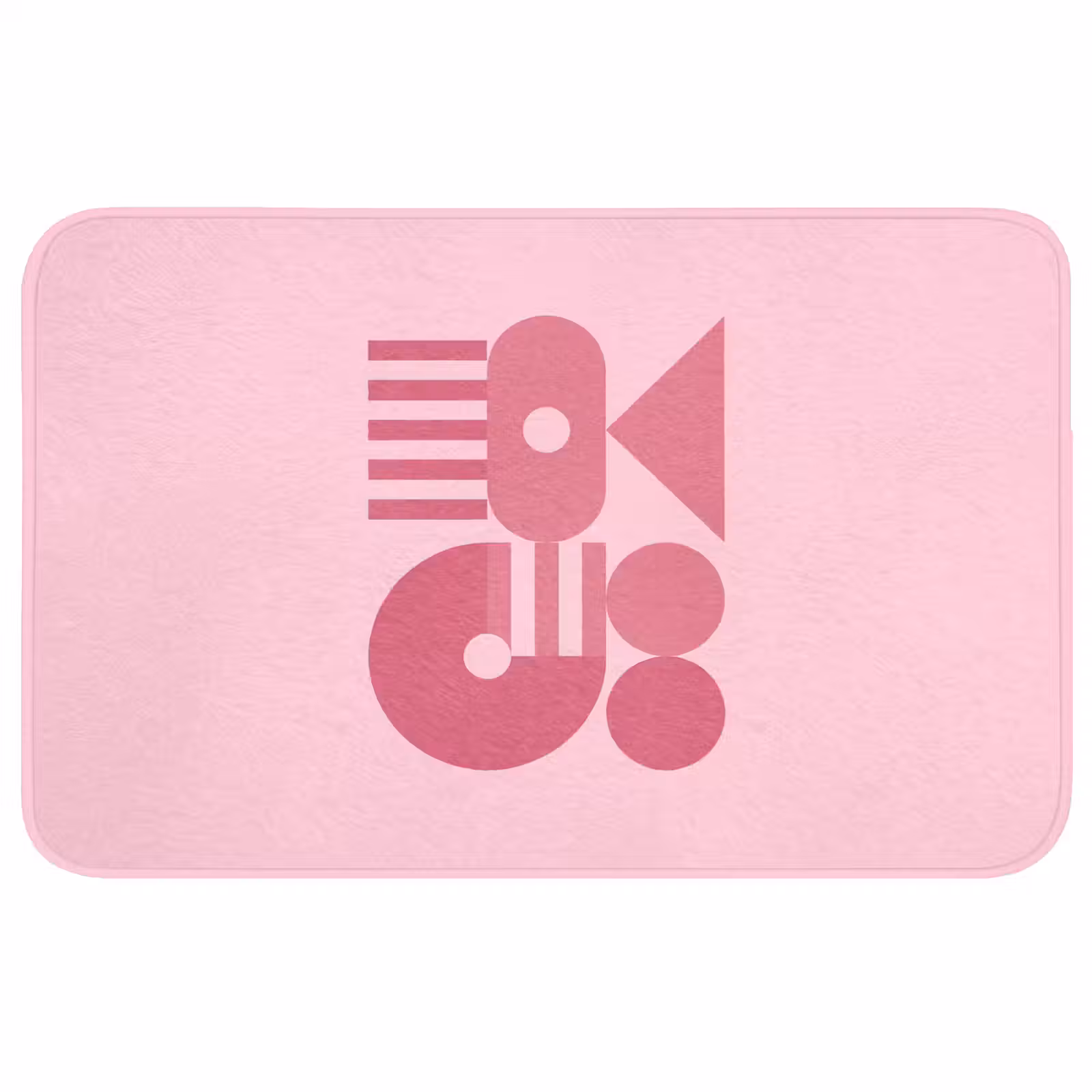 Wc Mat - Abstract - Geometrisch - Vormen - Roze — 1