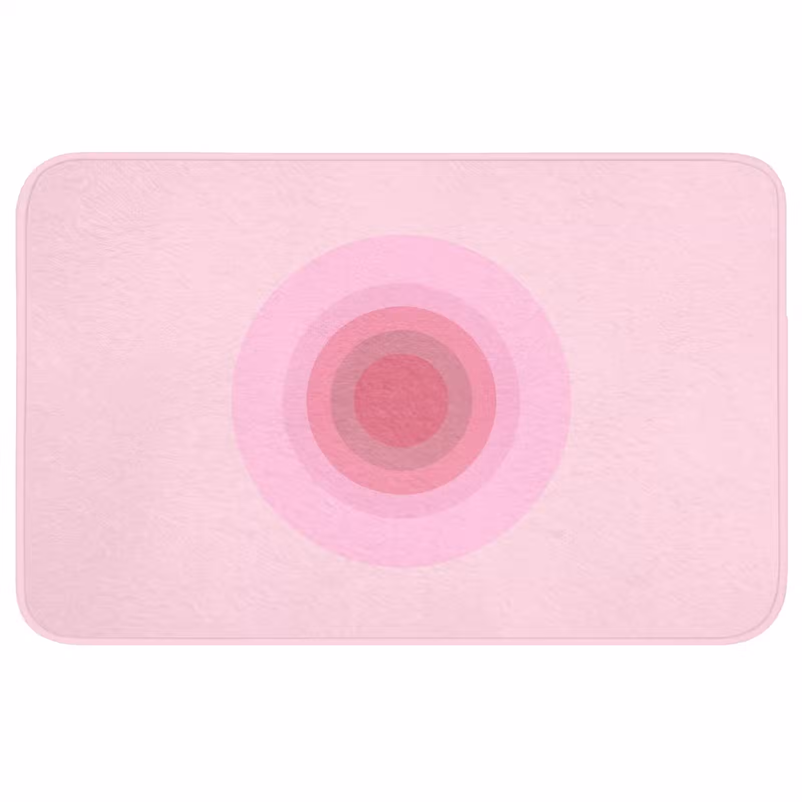 Wc Mat - Patroon - Cirkels - Abstract - Roze - Modern — 1
