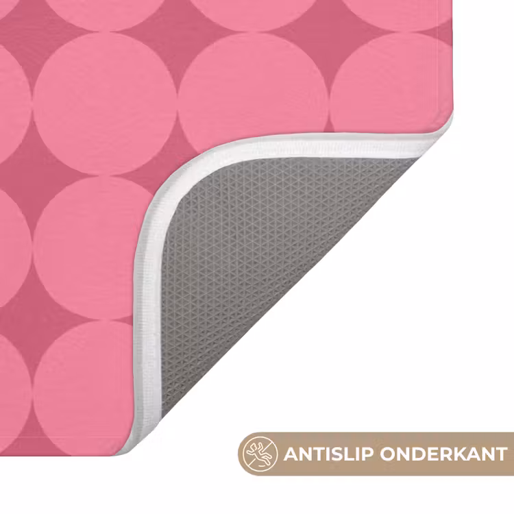 Wc Mat - Abstract - Geometrisch - Patroon - Modern - Roze — 3