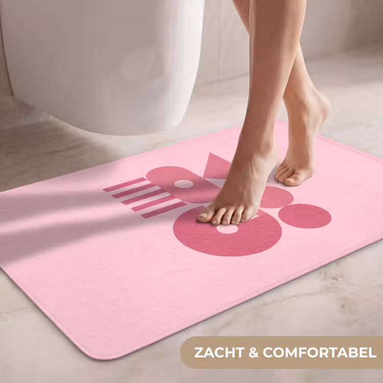 Wc Mat - Abstract - Geometrisch - Vormen - Roze — 7
