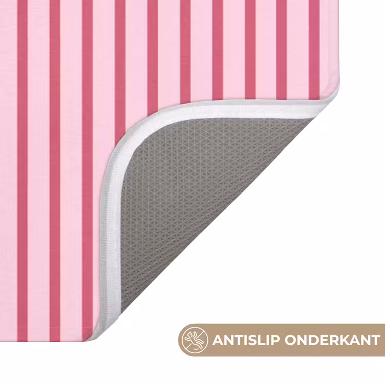 Wc Mat - Abstract - Strepen - Ovaal - Roze - Modern — 3