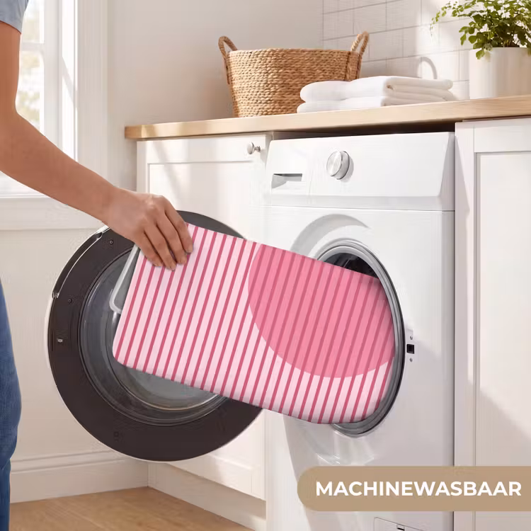 Wc Mat - Abstract - Strepen - Ovaal - Roze - Modern — 5