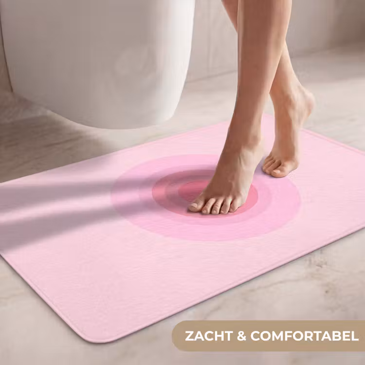 Wc Mat - Patroon - Cirkels - Abstract - Roze - Modern — 7