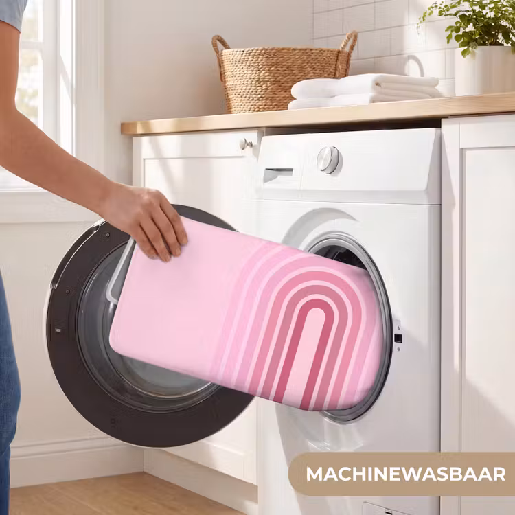 Wc Mat - Regenboog - Roze - Abstract - Modern - Minimalistisch — 5
