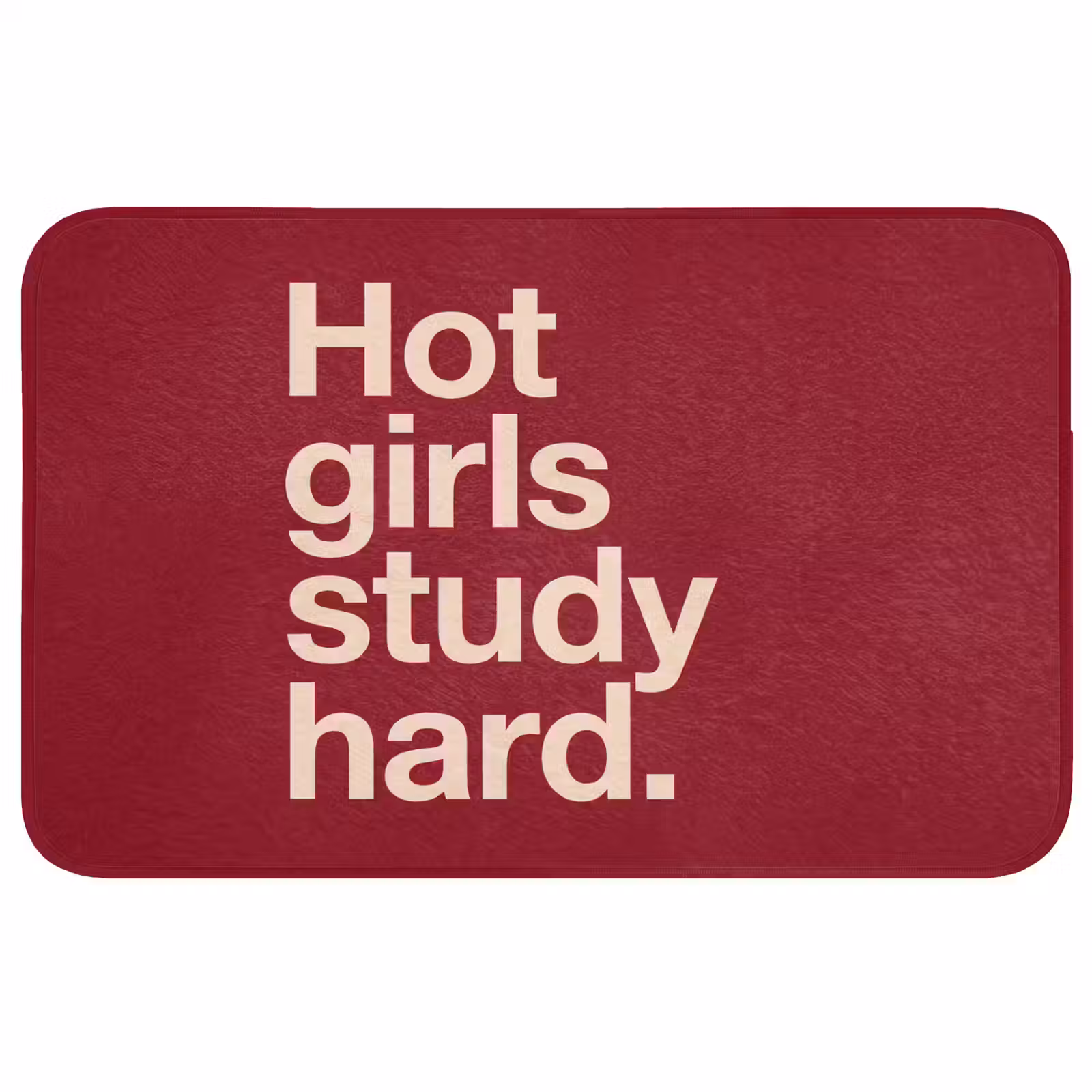 Wc Mat - Tekst - Studie - Motivatie - Modern - Rood — 1