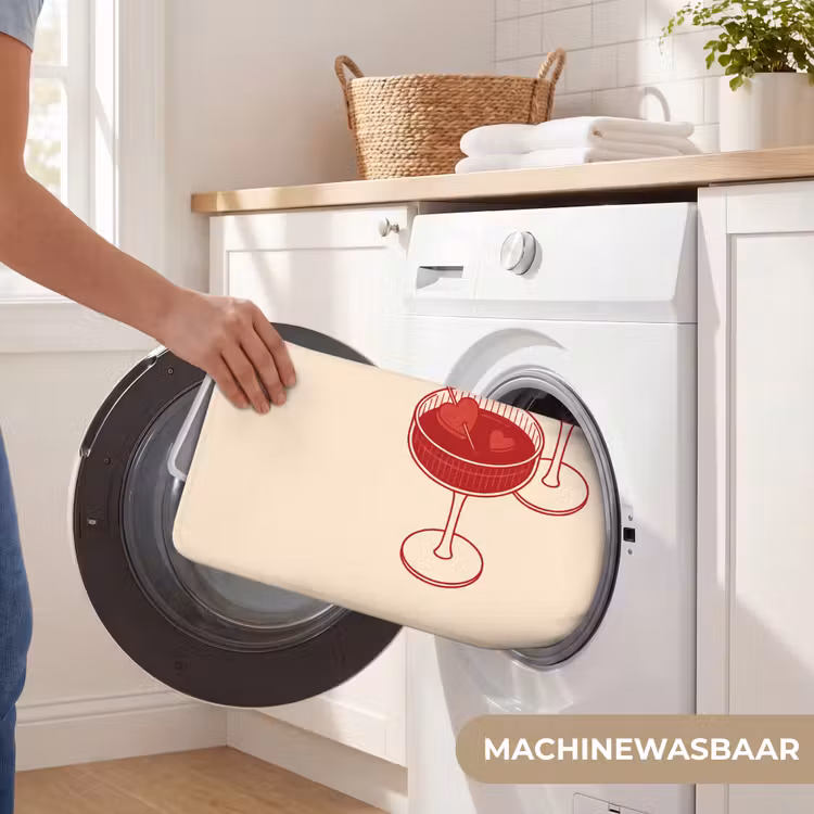Wc Mat - Cocktail - Hartjes - Liefde - Illustratie - Rood — 5